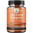 草药甲状腺支持综合体 - Potent Kelp碘辅酶与L Tyrosine, Bladderwrack, Selenium & Pure Ashwagandha for Hormone 平衡 - Mood & Energy Ditary Pills - 60 Count