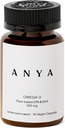 ANA Omega 3 配有 300 mg DHA 和 EPA, 清洁成份, 非GMO, 100% Vegan, Gluten, Soy, 和奶制品免费. 妇女补贴、产后母乳喂养维生素和哺乳支助