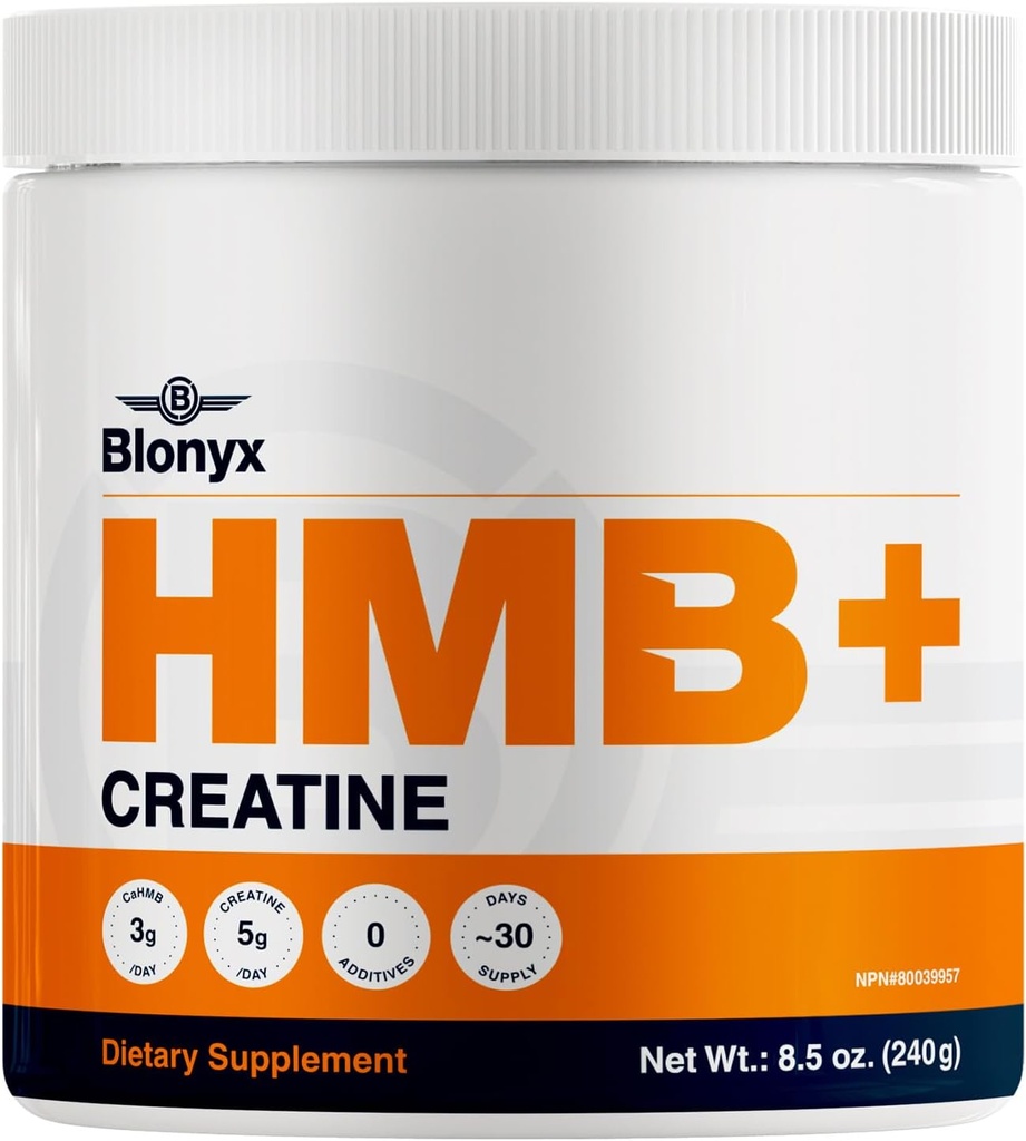 HMB + Creatine 补编 - 3g 增强力量、动力和复苏的每日HMB,高强度运动员的理想,30天供应