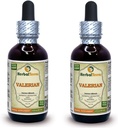 瓦列里安(Valeriana officinalis) 丁香,有机干根液体提取物(Brand name:Herbalterra, Proudly made in USA) 2x2 fl.oz (2x60 ml)