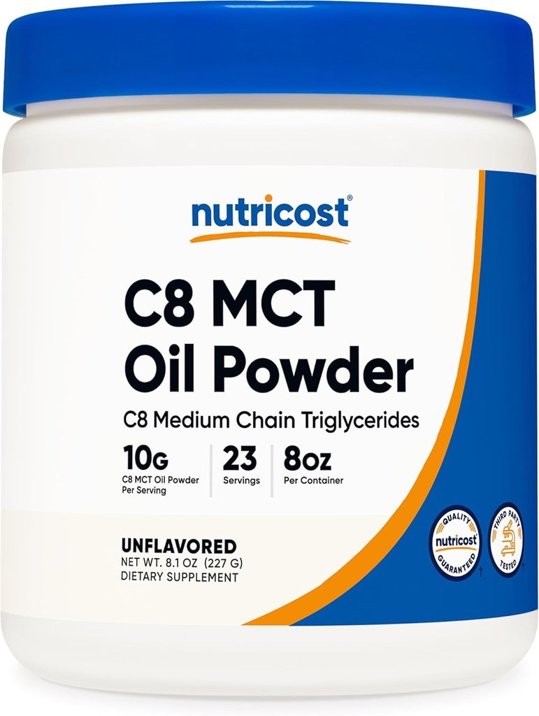 C8 MCT 油粉 23 功用(8oz) - 95% C8 MCT 油粉