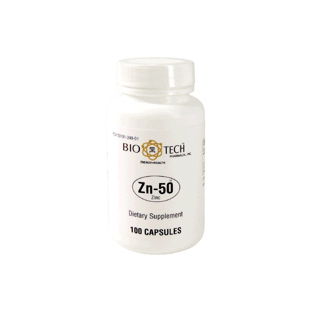 生物-技术 - Zn-50 锌-Gluconate 50 mg 100 盖