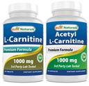 最佳自然L-Carnitine 1000mg和乙酰L-Carnitine 1000mg