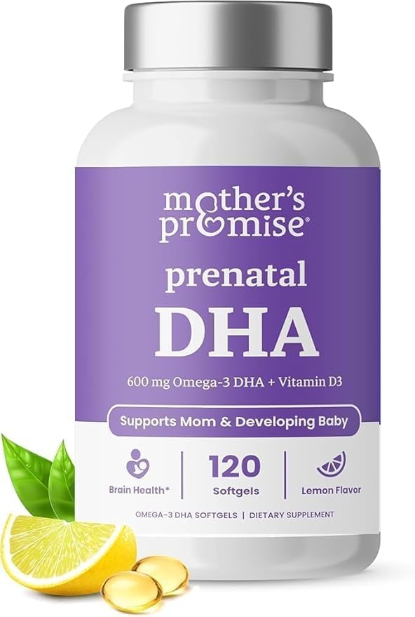 妇女产前DHA 600mg + 400 IU 维生素 D3 + 120 Softgel → 支持脑健康 → Triglyceride Omega 3 鱼油 DHA 产前维生素用于怀孕和护理 每卡普尔300mg