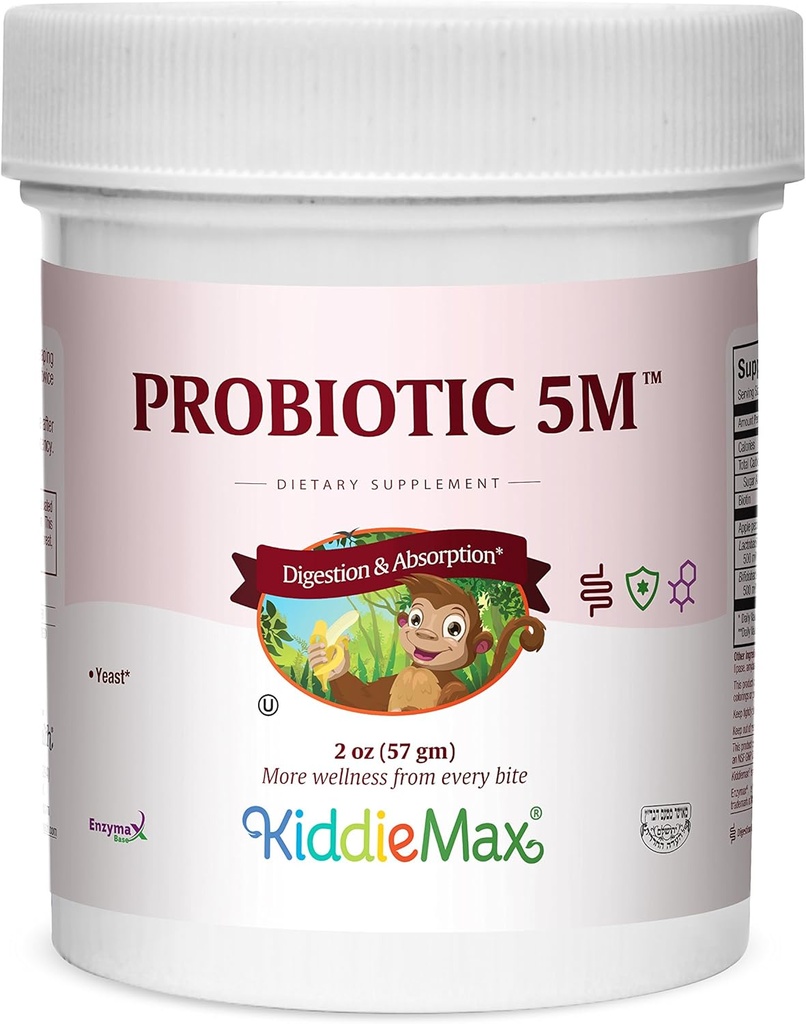 Maxi Health KiddieMax Probiotic 5M - 酸op - 健康消化植物 - 2 Ounce粉 - Kosher