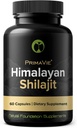 Shilajit Capsules 高强度纯洁的Primavie Shilajit 从富尔维奇酸和追踪矿物的喜马拉雅山脉以10 000英尺的高度收获 第三方检验了美国100%的天然制造(60)
