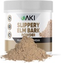 AKI Slippery Elm Bark Powder - 植物蛋白,消化性健康及喉咙舒适的舒缓补救措施 - Vegan-Friendly, Gluten-Free,非GMO & Free 人工添加剂(4oz/113g)
