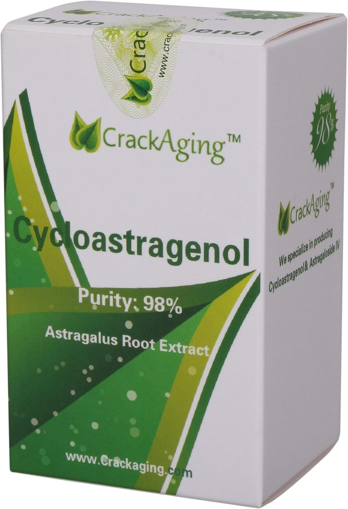 Cycloastragenol 98%的抗衰老补充剂 Telomere 营养 10mg 60 Veggie Capsules in 2 bottles