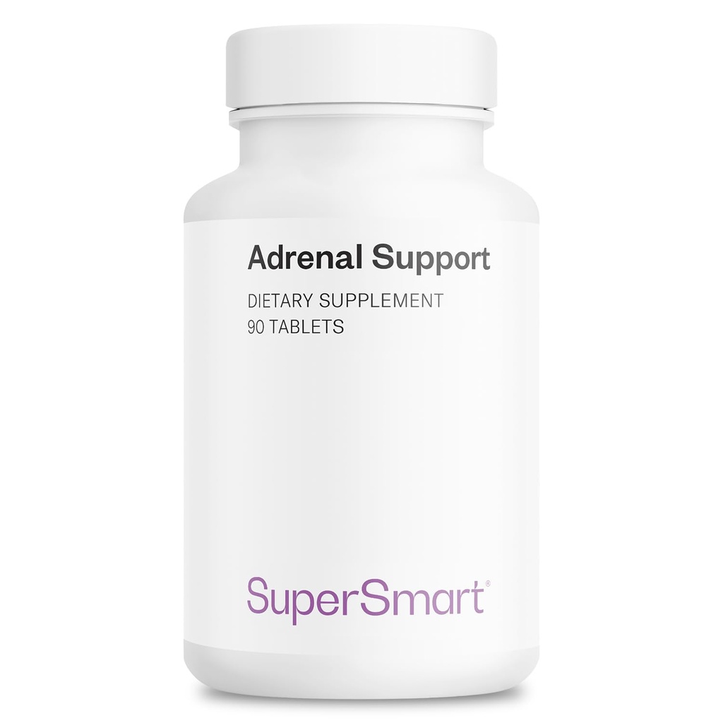 超智能 - 肾上腺支持(Advanced Formula) - 与Rhodiola Rosea, Holy Basil Tulsi, Magnesium - 适应性草药补充 QQ Non-GMO & Gluten Free - 90片