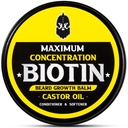 Band Balm, 最大浓度 BIOTIN, 含 Castor Oil 和 Argan & Jojoba Oils, 促进熊的生长, 样式, 强化 & Softens Beards & Mustaches, 2 Ounce, 桑达尔伍德