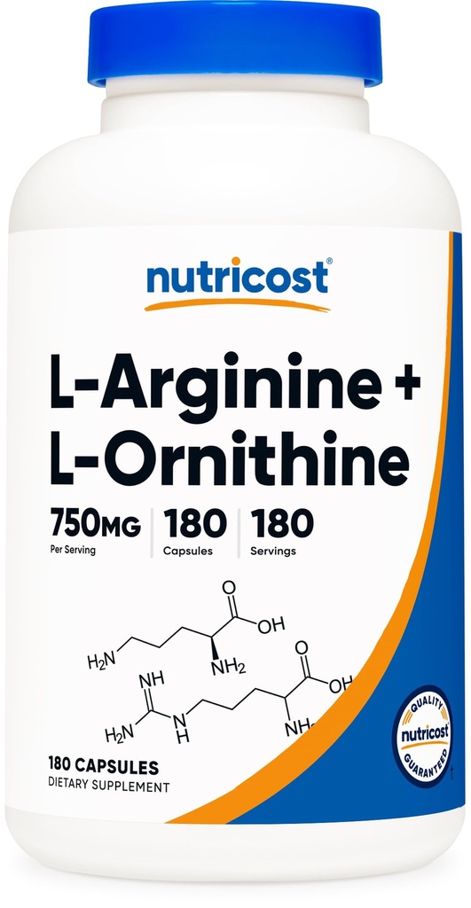 营养成本 L-Arginine L-Ornithine 750 mg; 180 卡普尔