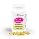 GeriCare High-Potency Vitamin E Capsules – 400 IU 支持皮肤和免疫,180mg → 100 Counter – 男女有机维生素E