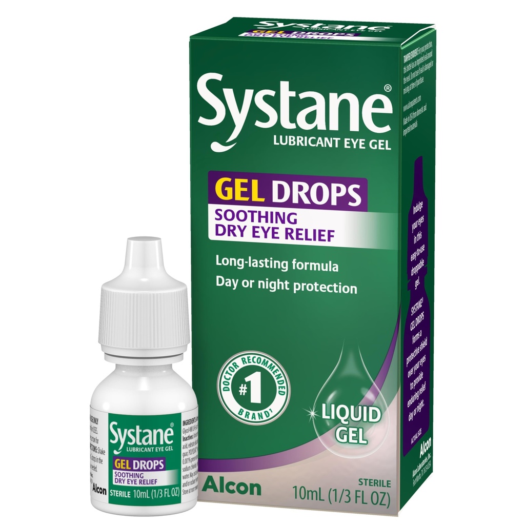 Systane Lubricant Eye Gel Drops, 10毫升( 装入 May Vary)