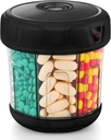 配有 XL 7 类比的外大型辅助组织者, TPU 软液易装并使用 Pill dispenser, 1个月 Jumbo Vitamin Holder 药品组织者存储器