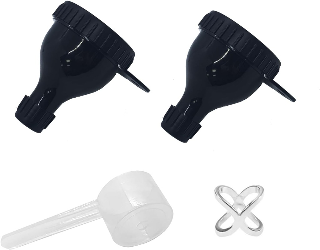 2Pack蛋白质粉末容器,与Sshaker Bottle Balls & Spoon 便携式药剂容器,用于适配和旅行
