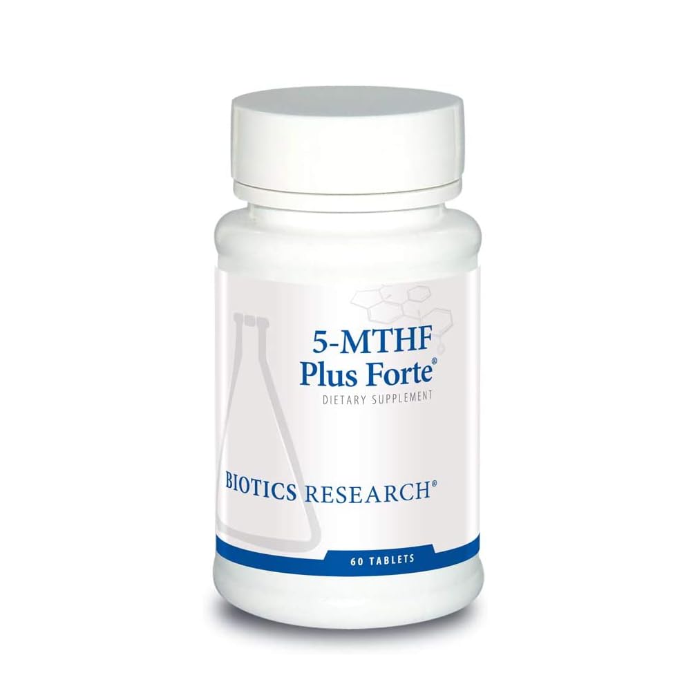 生物研究 生物研究 5-MTHF Plus Forte - 脑健康促进平静 放松的Mood和血清素生产 60 Capsules