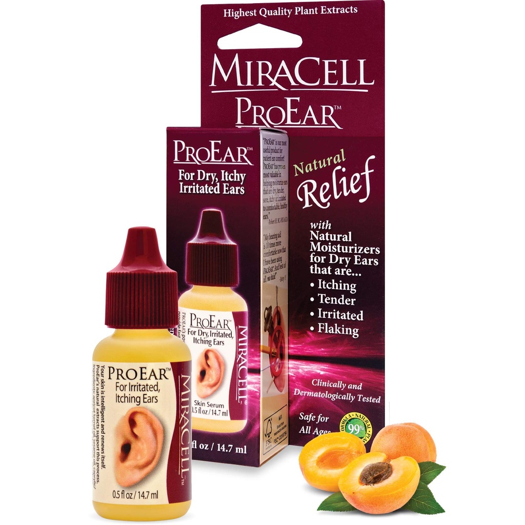 Miracell ProEar,耳滴为Itchy Ears,耳蜡软化器,堵塞耳,干耳,成人婴儿. 0块