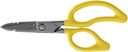 Klein Tools 26001 Electrician Scissors, Made in US, 6.75-Inch 全能重功率剪刀,电缆剪刀 Notch, 锯齿刀, Deburr Notch, 电线脱衣机