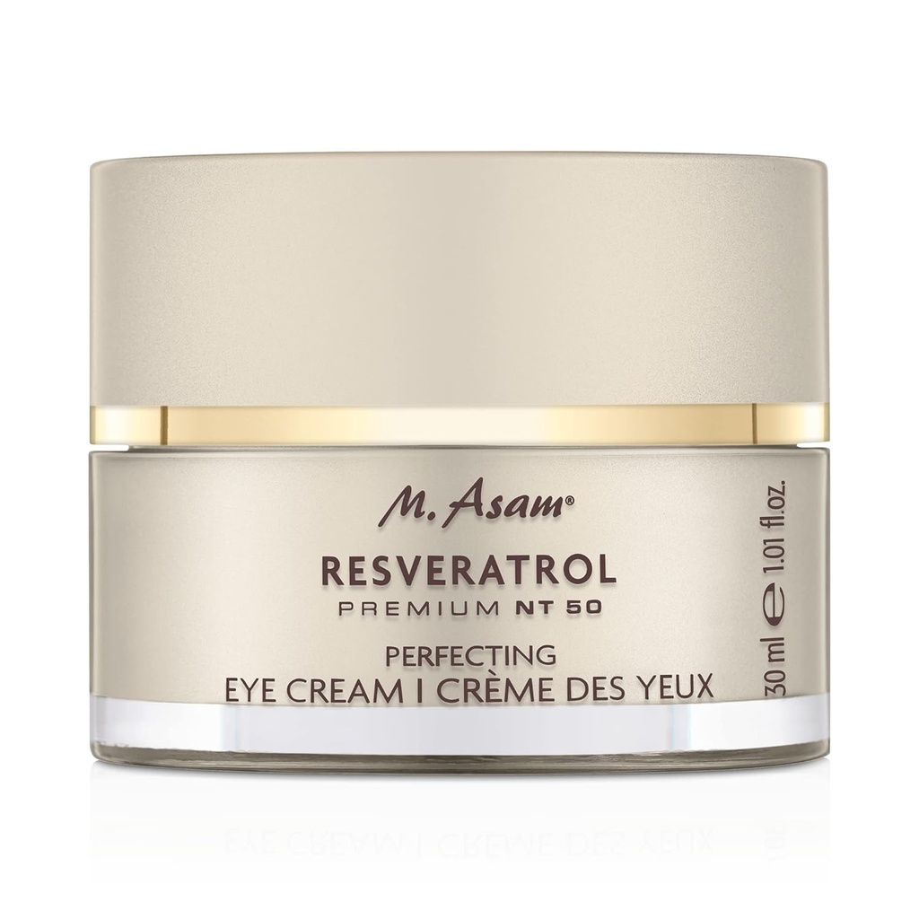 M. Asam Resveratrol Premium NT50 完美眼凝胶 – 在眼霜下抗衰老,配有reveratrol和hy酸,为平滑皱纹和细线,素食配方,1.01 Fl Oz