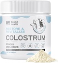 Colostrum 补充人类的粉末 - 有机Bovine Colostrum 补充古特健康,毛发生长,免疫支持 - 不受欢迎(73种服务)