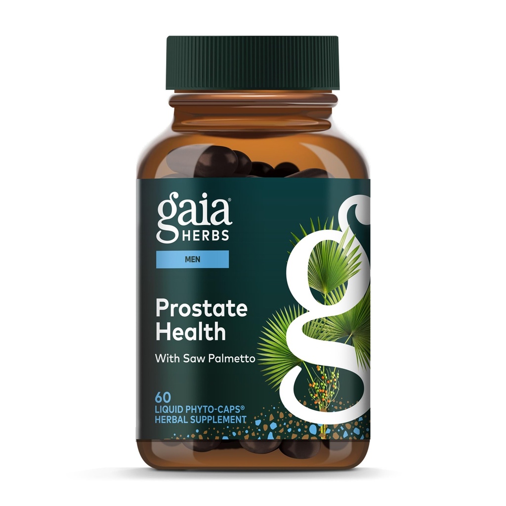 Gaia Herbs 前列腺保健 -- -- 支持男子前列腺保健和功能 -- -- 与Saw Palmetto、绿茶、Nettle Root和White Sage* -- -- 60 Vegan液态植物卡普尔(20日供应)