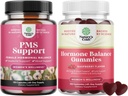 低能耗和低荷尔蒙平衡方案支持补充材料组合 -- -- PMS Gummys