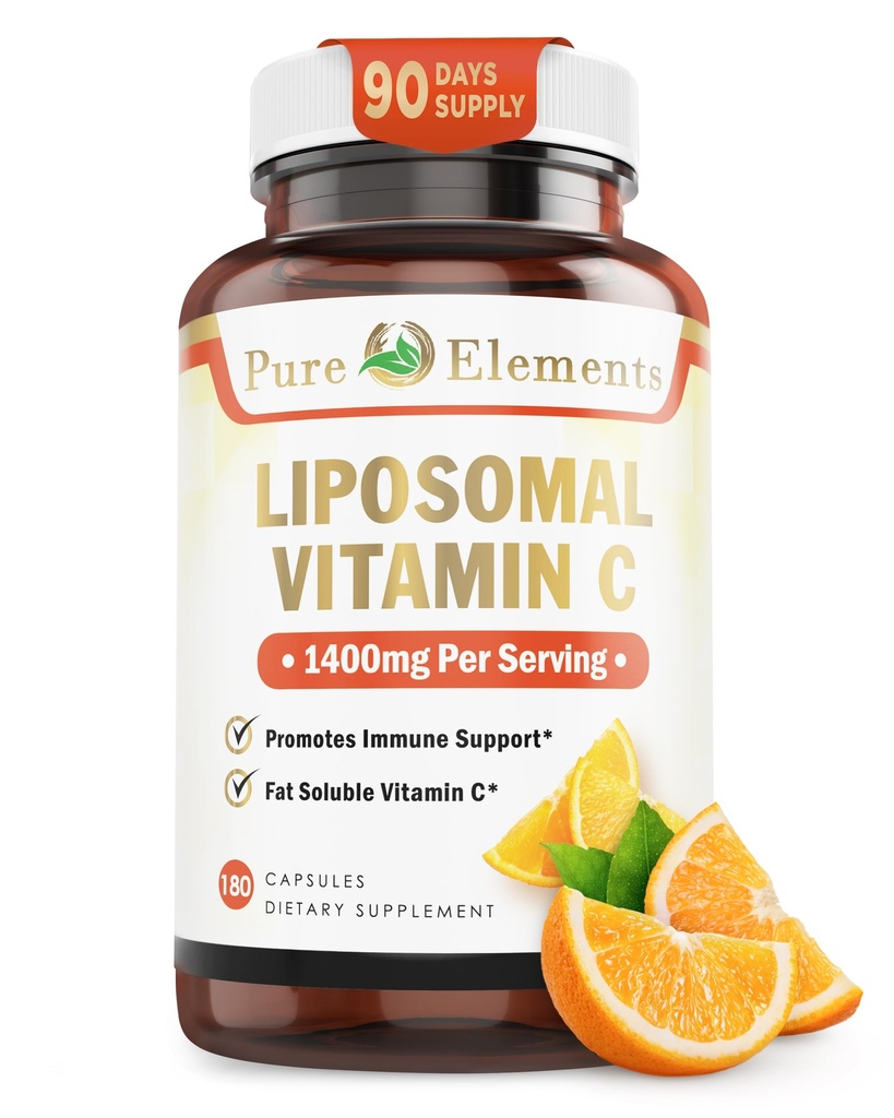 Liposomal Vitamin C 饮食补充品, Capsules 非转基因生物, 豆类自由, 胶类自由