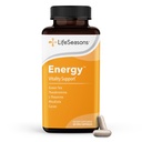 LifeSeasons Energy - 生命力支持 - 物理和认知力量的能量助推器 - 无吉特 - 增量 Stamina - 包含绿茶和L-Theannine - 60 Counter (Pack of 1)