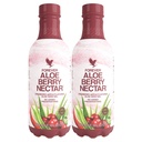 永生 - Aloe Berry Nectar - 90.7%纯Aloe Vera Gel 配有Cranberry和苹果 - 无防腐剂 - 1L (Pack of 2)