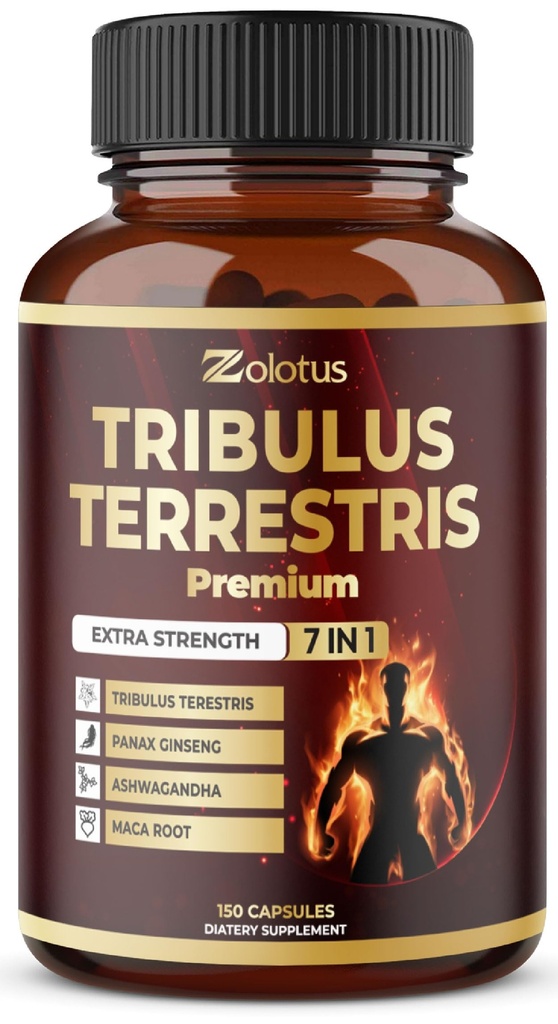 《Tribulus Terrestris》,《男子和妇女补编》,第5周,Ashwagandha、Panax Ginseng、Saw Palmetto、Maca、Shilajit,150个伯爵
