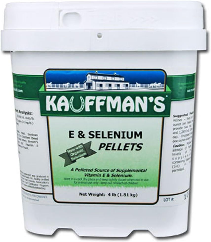 考夫曼动物健康维生素E和硒 Pellets 4 lb