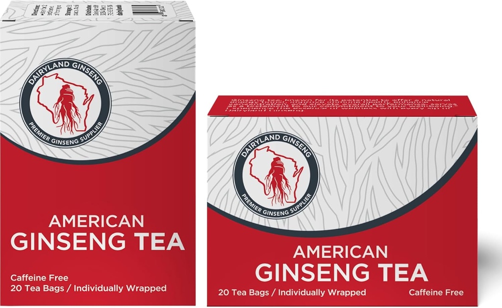 乳腺 美国 Ginsen 茶袋 美国人参茶(40 cm) - 威斯康辛州 Premium Ginsen 茶 - 真实的美国 - 非GMO,Gluten 免费饮用