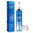 5% Cafeine Peptide Eye Serum, Under Eye Roller Cream for Dark Circles, Puffiness, Bags Under Eyes - 360° Massage Ball Cream for 皱纹,细线和坚固(蓝色)