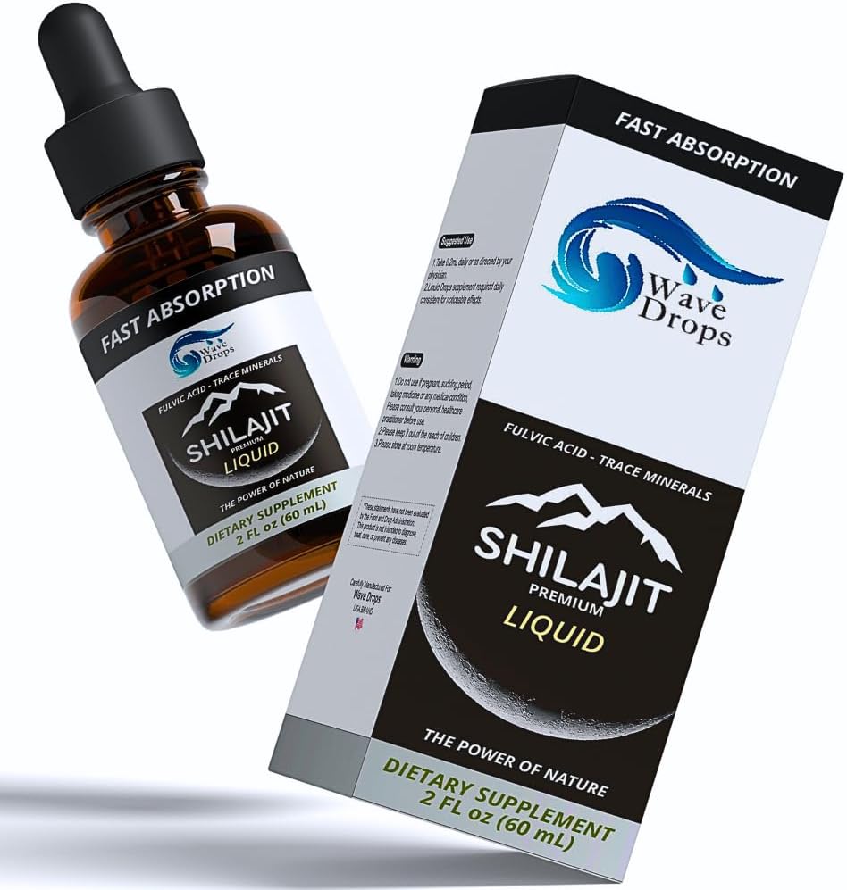 纯 Shilajit 反应液 → 高概率 , 正确性,自然 → 用于解毒清洁液 支持脑促进器和能量 → 含有富尔维酸痕矿物 → 2 Fl Oz