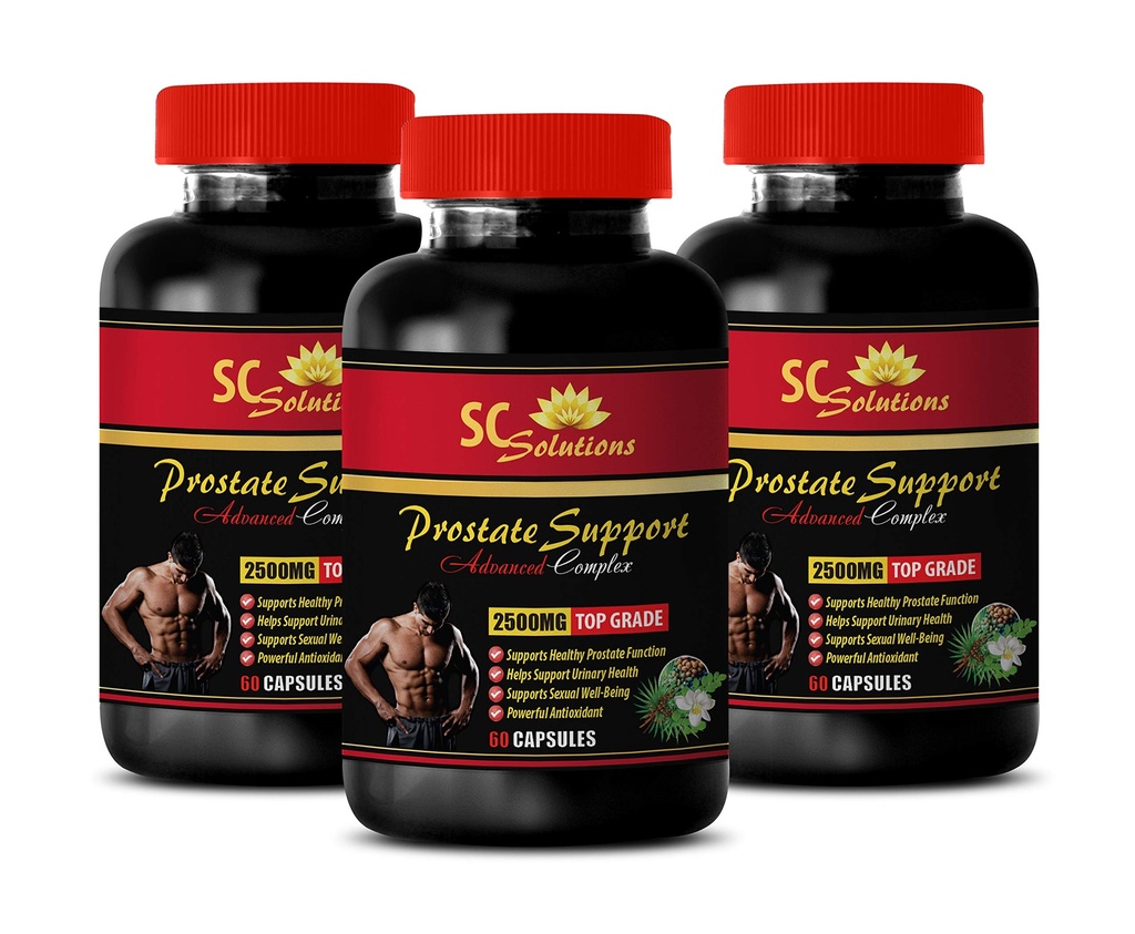 前列腺支持 现在 - 前列腺支持 1345MG - 高级综合体 - Saw Palmetto hair - 3瓶(180 Capsules)
