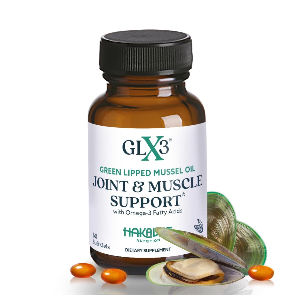 GLX3 联合支援外力 Omega-3 补充 QQ Premium 新西兰绿色浸泡贻贝油 - 舒适,灵活,肌肉恢复 - ETA EPA DHA Omega 3 补充 capsules by Haka Life