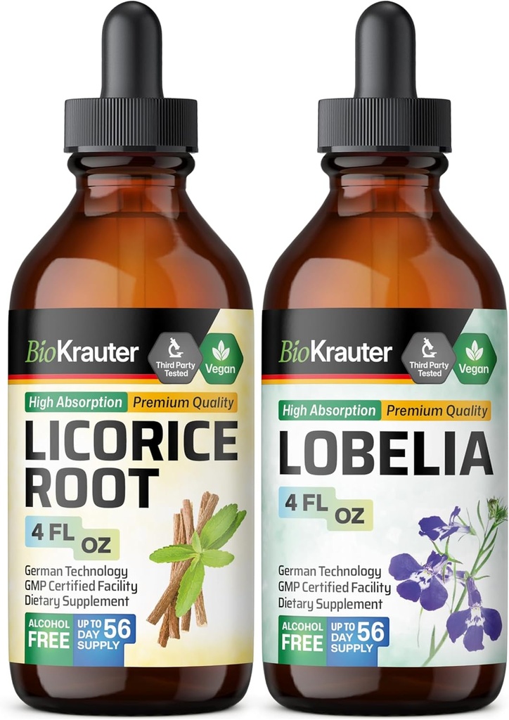 BIO KRAUTER Licorice 根纹 4 Fl. Oz. & Lobelia Tincture 4 Fl. Oz. (原始内容存档于2019-03-09).