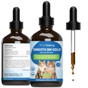 Petwelling Smooth BM Gold for Dog & Cats - 便秘救济 & 工具软化器,支持健康碗运动 - 天然草药补充剂 4 oz (118 ml)