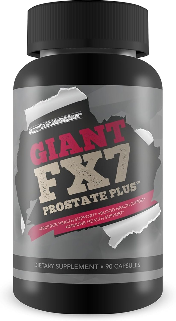 巨型FX7前列腺增产 - 前列腺支持与血液流支持的前列腺增产 - 支持能量与耐力 - 促进健康前列腺功能与大小 - 男性前列腺支持与锌