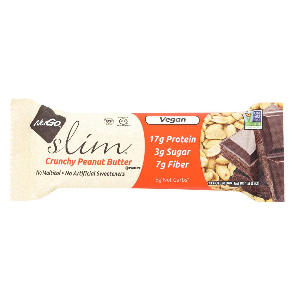 NuGo营养酒吧 - Slim - Crunchy花生酱 - 1.59 Oz Bars - 案例 12