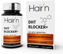 DHT 阻断发型增生剂、男、女维根植物配方、支持发型增生、成人安全-Saw Palmetto、Biotin、Capsaicin和Reishi蘑菇
