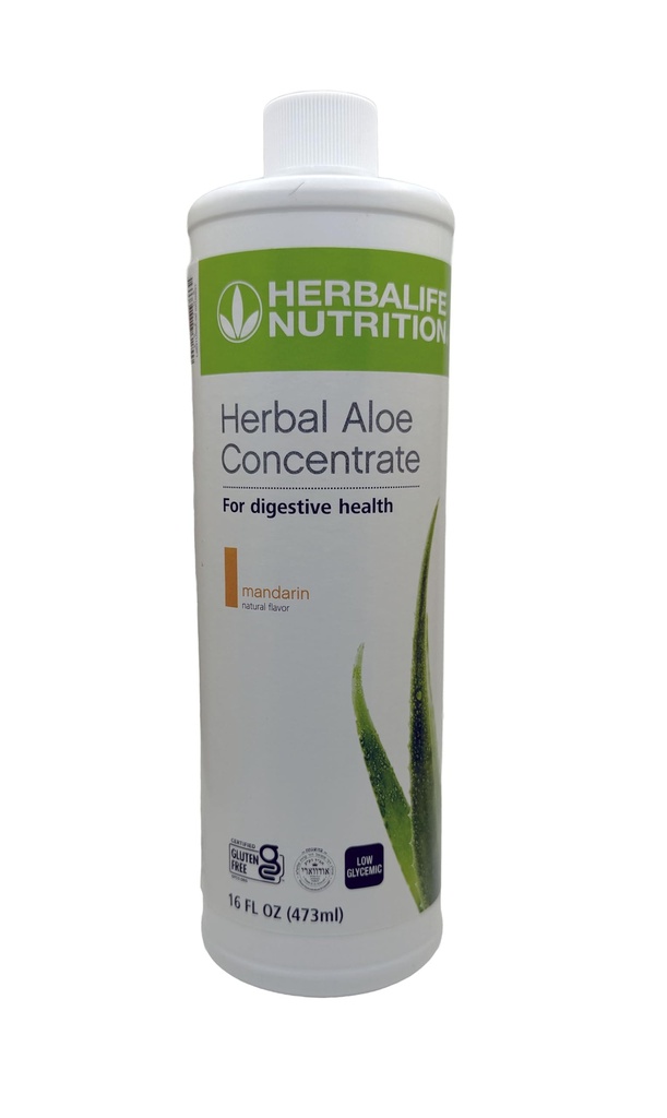 Herbalife Aloe 聚焦品脱:普通话 Flavor 16 FL Oz(473 ml) 与精品Aloe,Gluten-Free,0卡路里,0糖,天然氟化