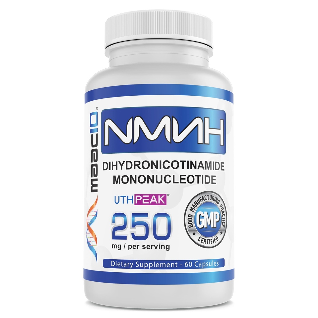 MAAC10 NMNH(NMN 补充替代品) 250mg 服务 | UthpeakTM NMNH(Dihydronicotinamide Mononucleotide) 改善稳定性 |-30日供应.