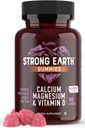 YUM-V's strong Earth Calcium, Magnesium, Vitamin D3 Gummys, Vitamin Gummys, Calcium suppos for Star Bone Health for Men and Men - 认证的科舍尔(90个计数)