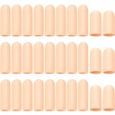 Frienda 30 Piecs Gel Finging 保护者 Cots Silicone 封面 用于手指裂纹触发器支持(杏仁)
