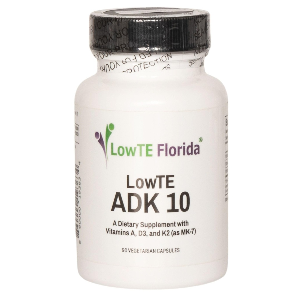 ADK 10-90 Capsules I 维生素D3 K2 & A, 强骨,牙齿和心脏* 和正常血压* 的多维他命补充剂,高概率维生素DK 配维生素D3 10,000 iu