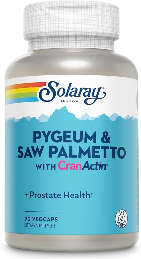 Solay Pygeum 和 Saw Palmetto 与 Cranactin 补编, 90 计数
