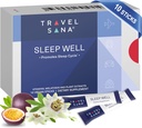 Sleep Well QQ支持 Jet Lag Relief for Travels QQ Melatonin 1 mg, Passionflower 提取 & Vitamins QQ支持 旅行者自然睡眠 QQ快速行动 10棒