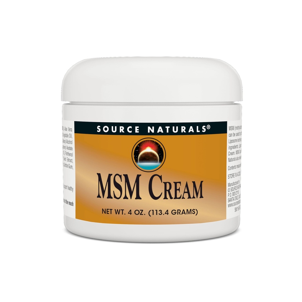 资料来源:MSM Cream,高级 Liposomal 交付,4 Ouences