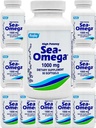 500 软胶(10瓶) 高发性橄榄球 1000mg 天然深海无刺鱼 Omega-3 肥酸(EPA 300mg & DHA 200mg) 男女,促进大脑/血液/皮肤和心脏健康,美国Made